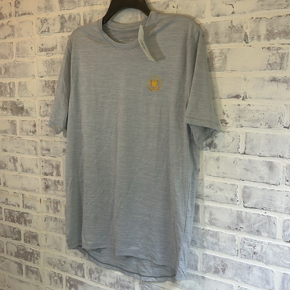 UNDER ARMOUR PGA PRESIDENT'S CUP QUAIL HOLLOW Vent Tee Shirt Men's Gray Medium - Picture 2 of 7